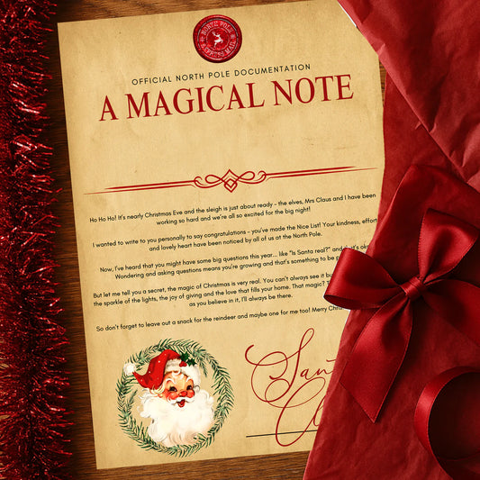 Traditional A Magical Note Letter