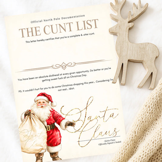 Neutrals C**T List Certificate