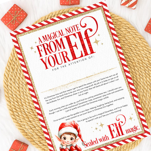 Elf A Magical Note Letter