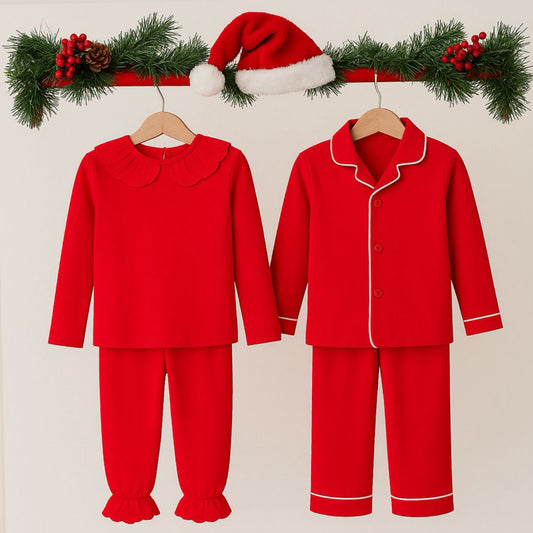 Classic Xmas Pjs Red