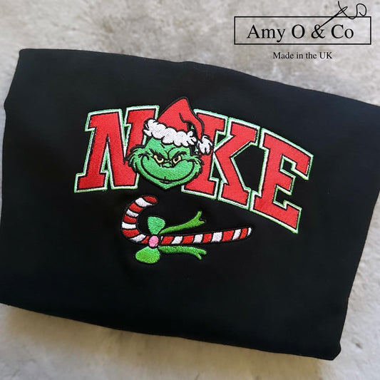 Grinchy Candy Cane- Kids Sweatshirt