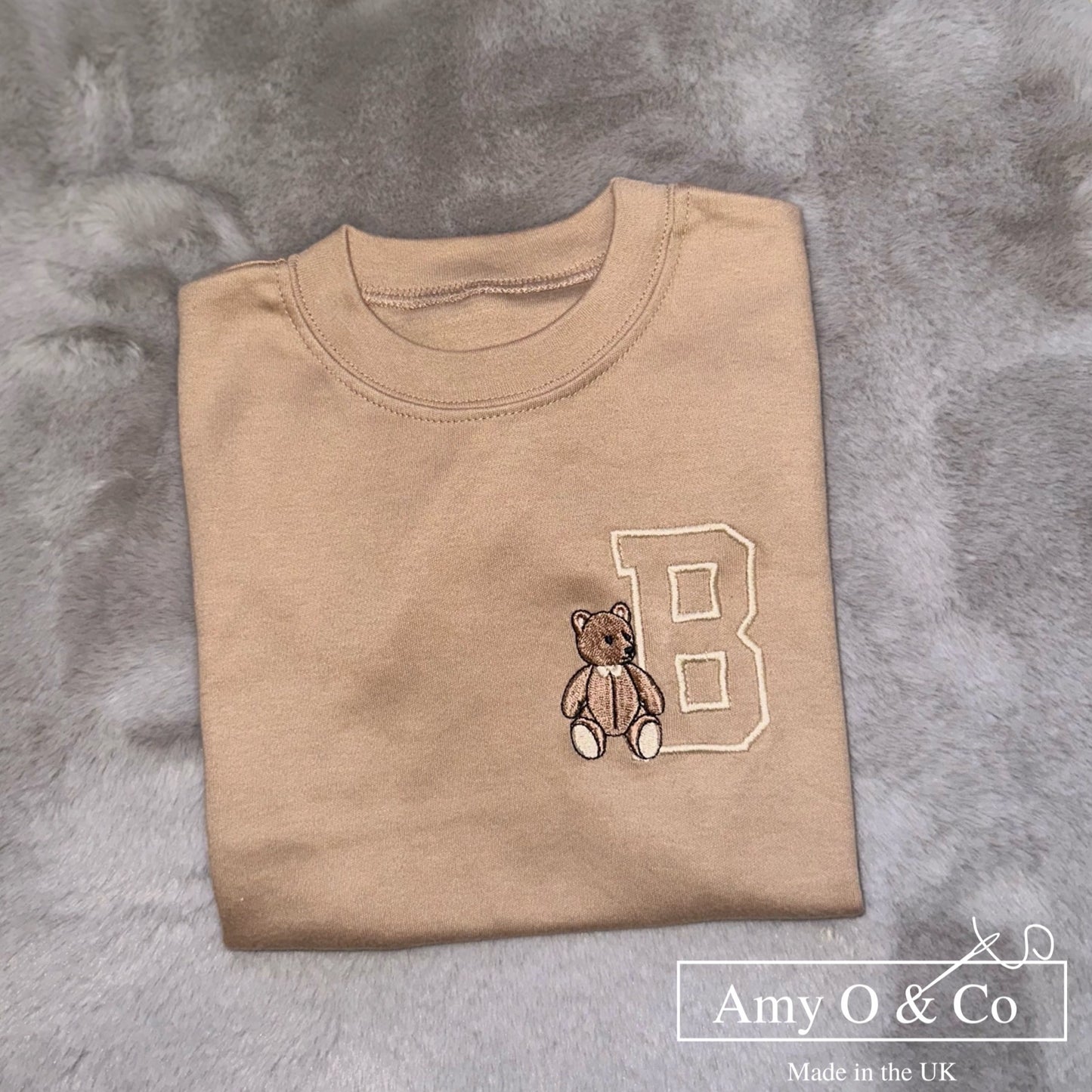 Bear Initial Kids Tee