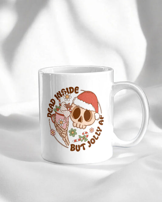 Dead inside, but Jolly AF Mug