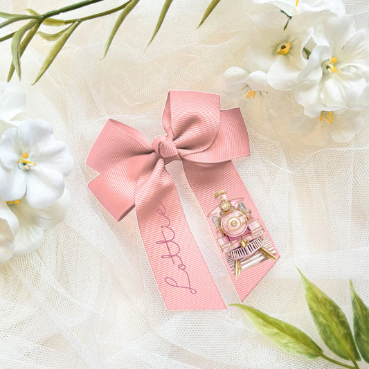 North Pole Pink Hair Bow