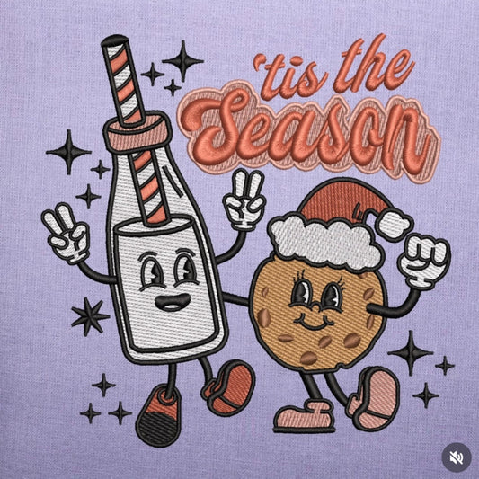 Tis the season Cookie & Milk- Kids Sweatshirt