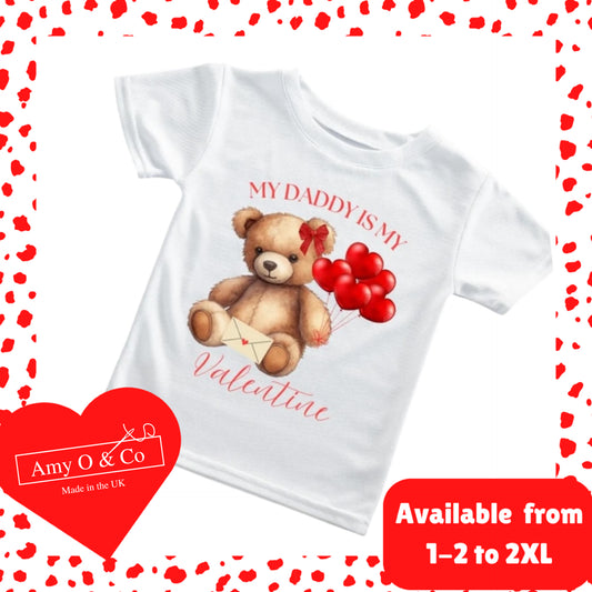 My Daddy Is My Valentine Tee