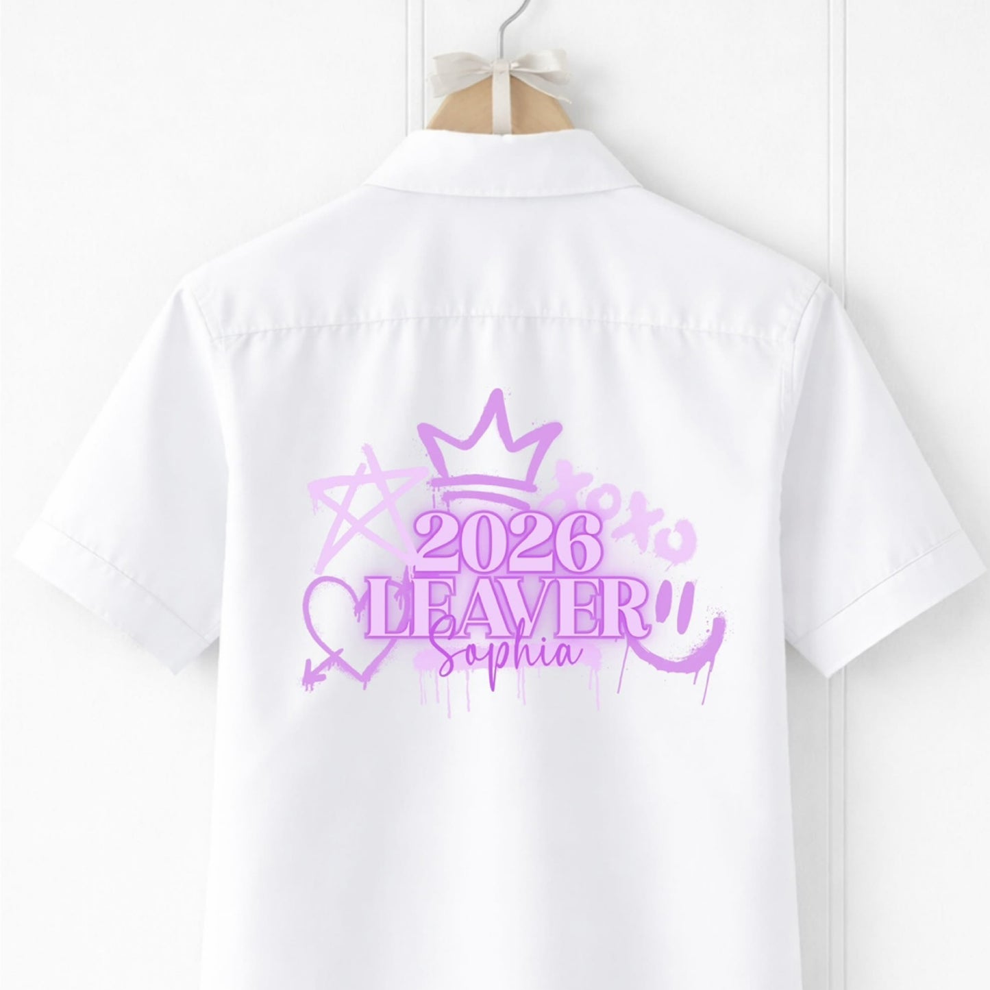 Leavers Shirt Graffiti Lilac