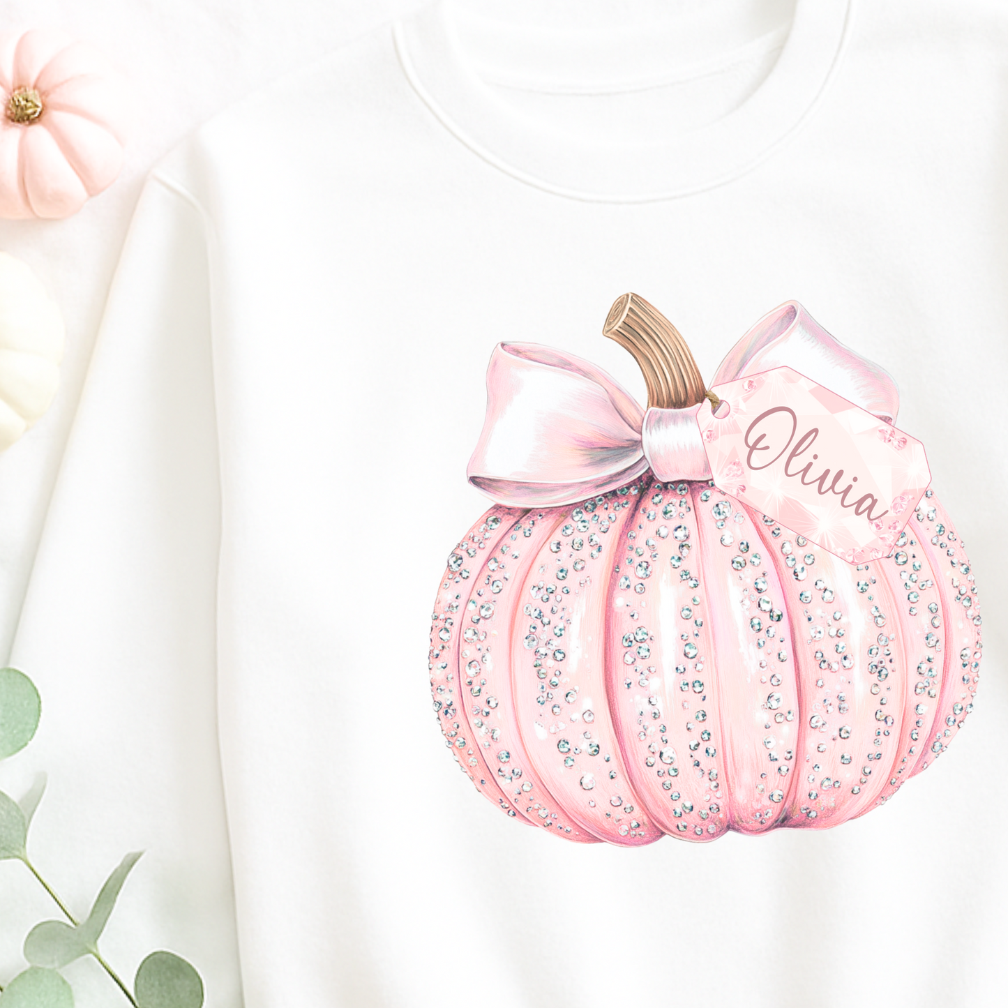 Pink Sparkly Pumpkin Tee