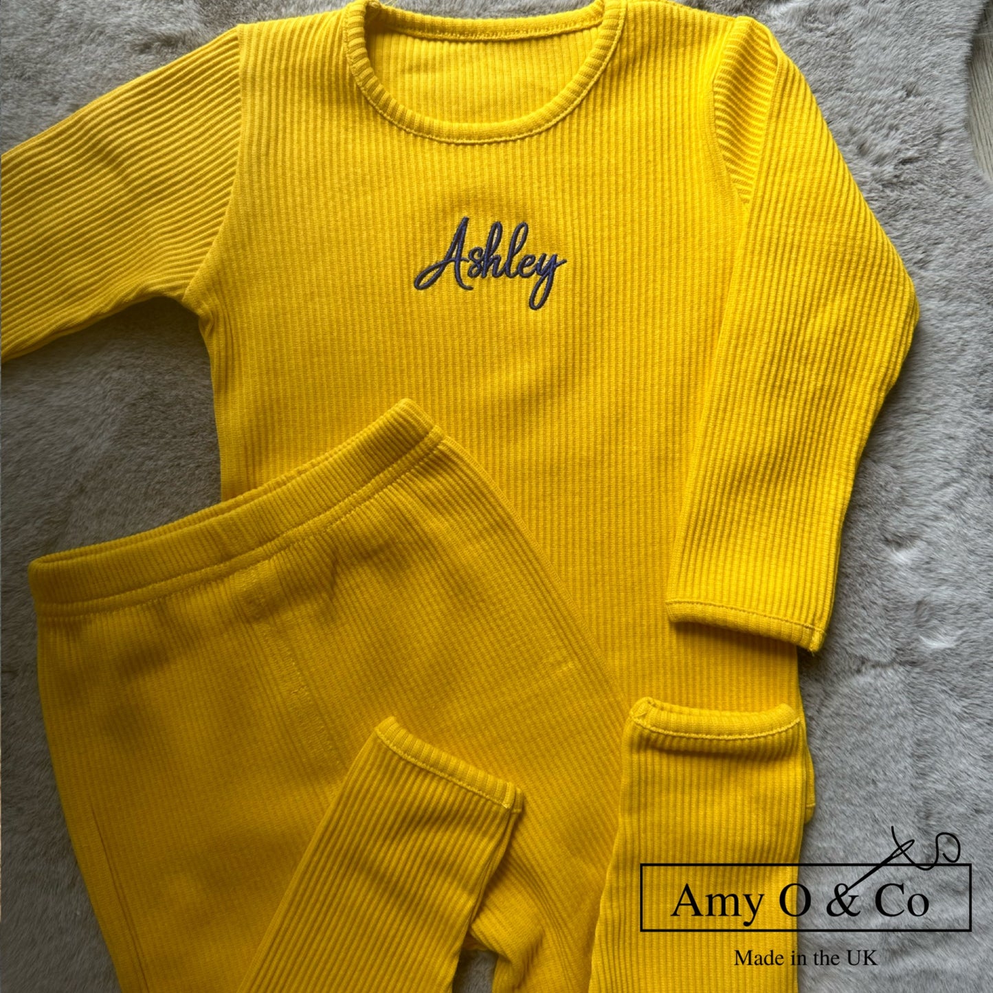 Mustard Ribbed Loungewear