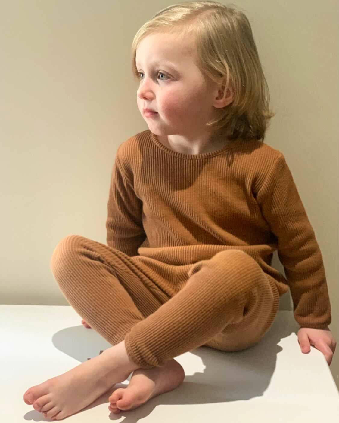 Caramel Ribbed Loungewear