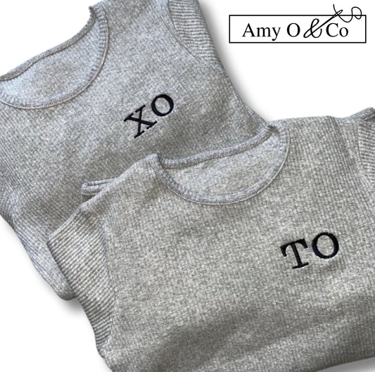 Initials Ribbed Loungewear